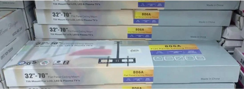 SOPORTE DE TECHO AJUSTABLE PARA TELEVISORES DE 32 A 70 PULGADAS - 6