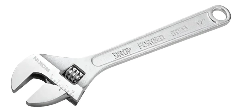 LLAVE FRANCESA AJUSTABLE 12 PULGADAS CON APERTURA DE 0 A 35 MM - 1