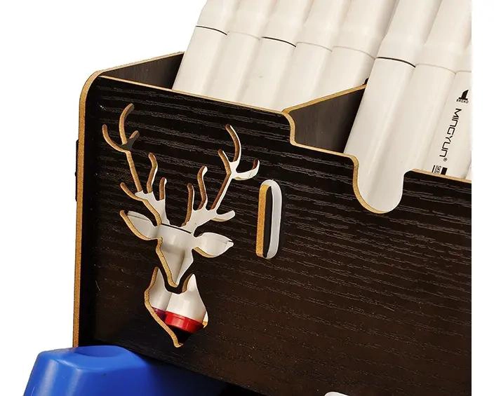 ESTANTE DE MADERA MULTIFUNCIONAL PARA ORGANIZADOR DE ESCRITORIO - 5