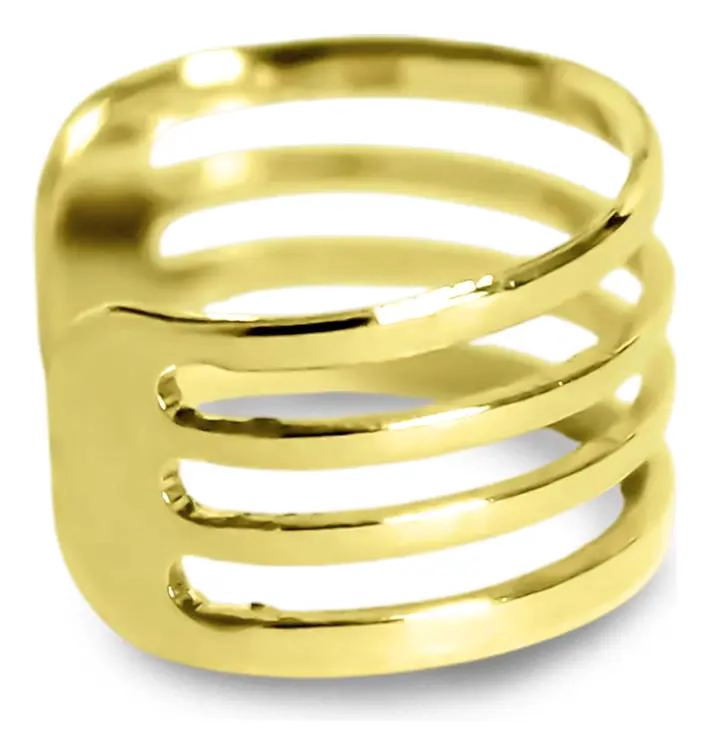 ARO DE ARGOLLAS ENCHAPADO EN ORO 18K PARA MUJER - 1