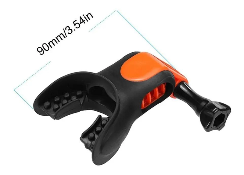 MONTURA BUCAL PARA CAMARA DEPORTIVA IDEAL PARA SURF Y AVENTURA - 4