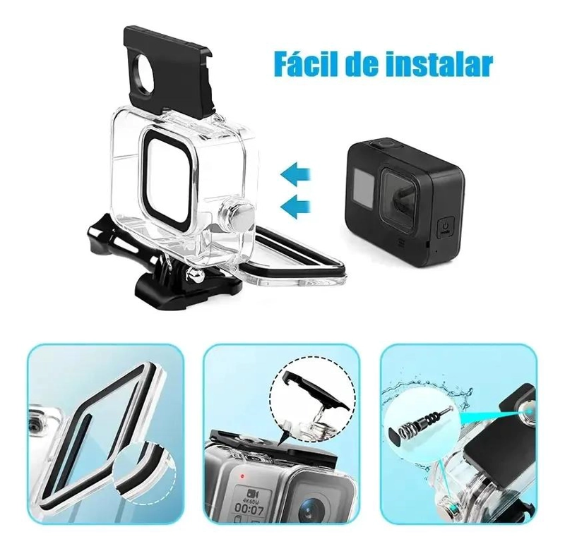 CARCASA IMPERMEABLE PARA CAMARAS DE ACCION HASTA 60 METROS - 8