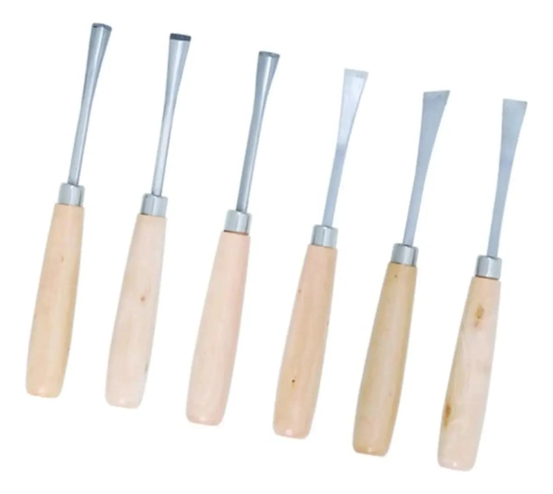 JUEGO DE GUBIAS PARA TALLADO DE MADERA 6 PIEZAS - 1