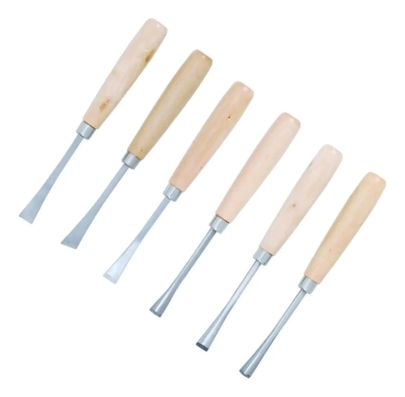 JUEGO DE GUBIAS PARA TALLADO DE MADERA 6 PIEZAS - 2