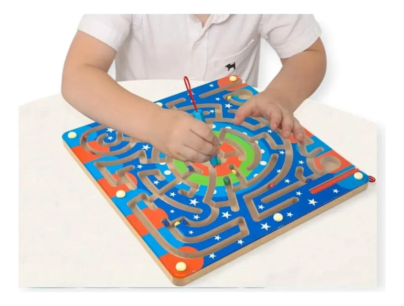 LABERINTO DE BOLAS DE MADERA PARA DESARROLLO INFANTIL - 3