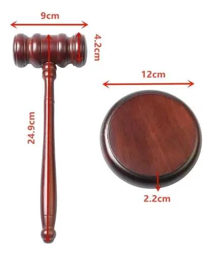 MARTILLO DE MADERA PARA ABOGADO Y ARBITRO - 4