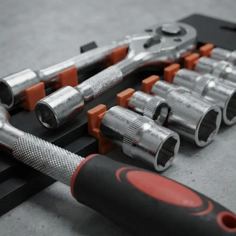 SET DE LLAVE CHICHARRA CON 10 DADOS HEXAGONALES PARA REPARACIONES - 8