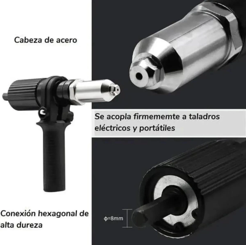 ADAPTADOR MULTIFUNCIONAL PARA TALADRO Y REMACHADORA - 6