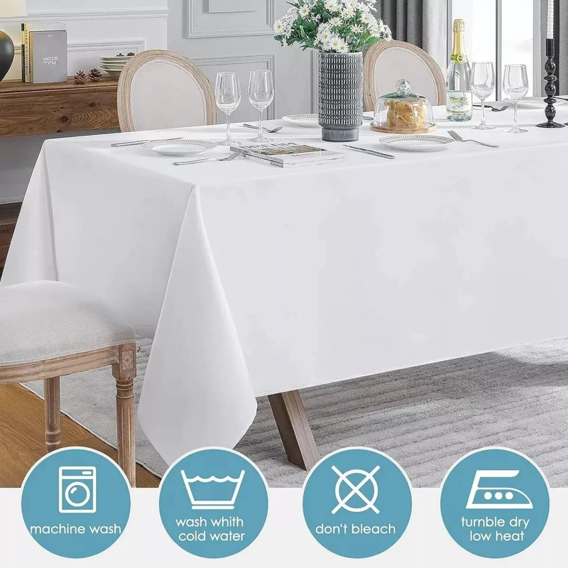 MANTEL RECTANGULAR DE SATE N PARA MESA 3X1.5M EN VARIOS COLORES - 7