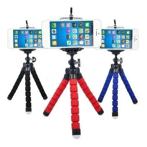 TRIPODE FLEXIBLE PARA TELE FONOS CON CONTROL BLUETOOTH 27 CM - 4