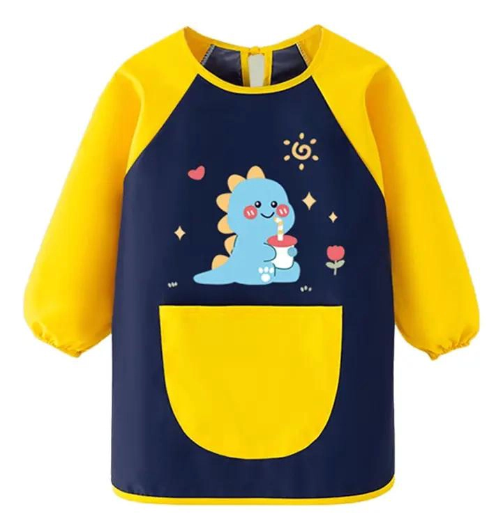 DELANTAL IMPERMEABLE AJUSTABLE PARA NIÑOS CON DISEÑO DIVERTIDO - 1