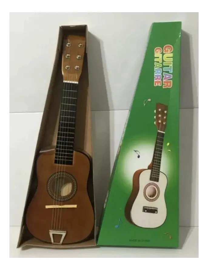 GUITARRA MEDIANA DE MADERA 55 CM IDEAL PARA PRINCIPIANTES - 2