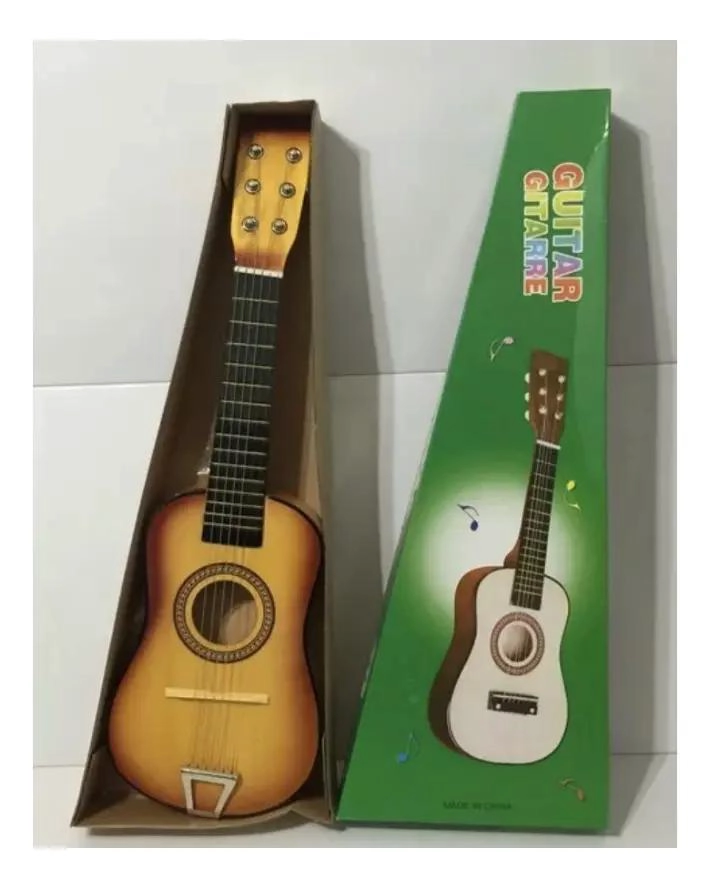 GUITARRA MEDIANA DE MADERA 55 CM IDEAL PARA PRINCIPIANTES - 3