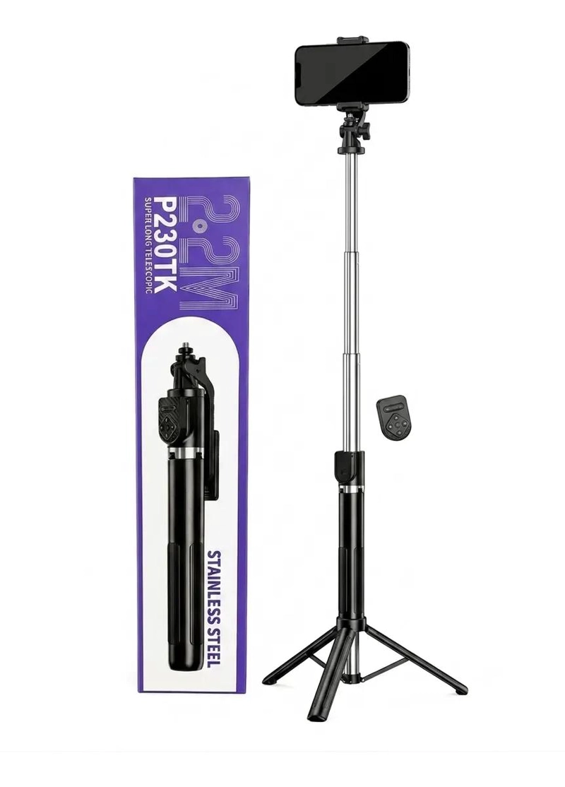 TRIPODE Y PALO DE SELFIE 1,7M CON ROTACION 360° - 1