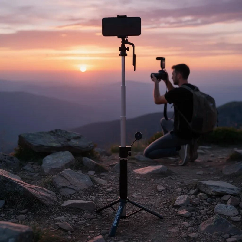 TRIPODE Y PALO DE SELFIE 1,7M CON ROTACION 360° - 3