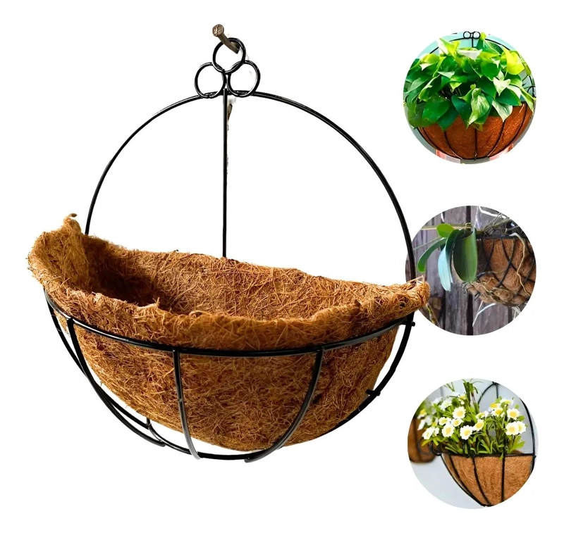 MACETERO VERTICAL DE FIBRA DE COCO PARA JARDINES 3 UNIDADES - 1