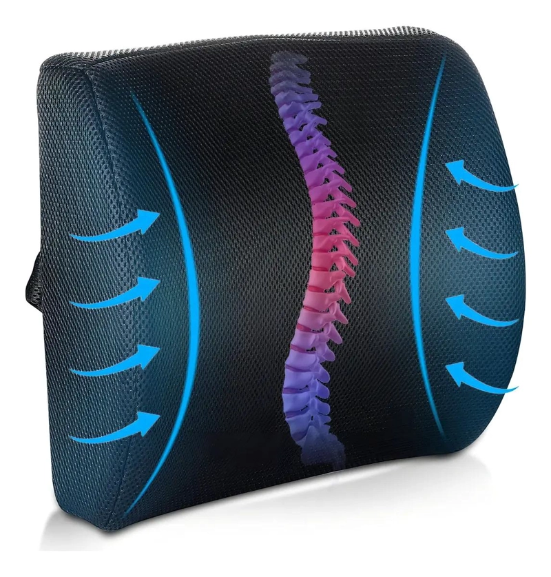 ALMOHADA CURVA PARA SOPORTE LUMBAR EN SILLA DE RUEDAS - 1