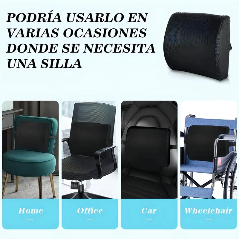 ALMOHADA CURVA PARA SOPORTE LUMBAR EN SILLA DE RUEDAS - 2
