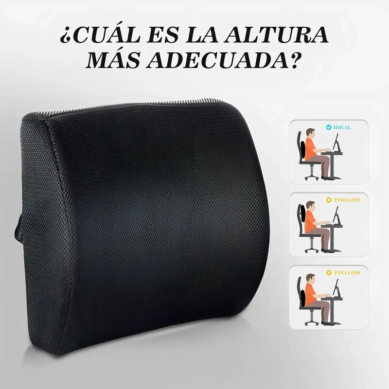 ALMOHADA CURVA PARA SOPORTE LUMBAR EN SILLA DE RUEDAS - 7
