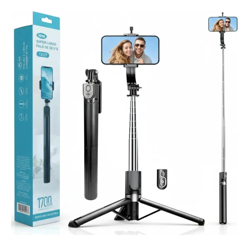 TRIPODE PARA CELULAR CON CONTROL REMOTO Y ALTURA AJUSTABLE - 1