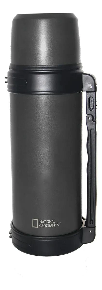 TERMO METALICO GRIS 1.8L CON MANGO MOVIBLE Y TAPA STOPPER - 1