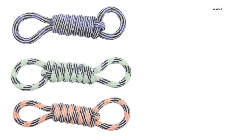 MORDEDOR DE CUERDA RESISTENTE PARA PERROS DE 36 CM - 1