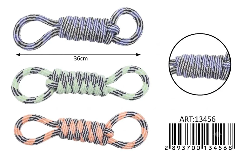 MORDEDOR DE CUERDA RESISTENTE PARA PERROS DE 36 CM - 2