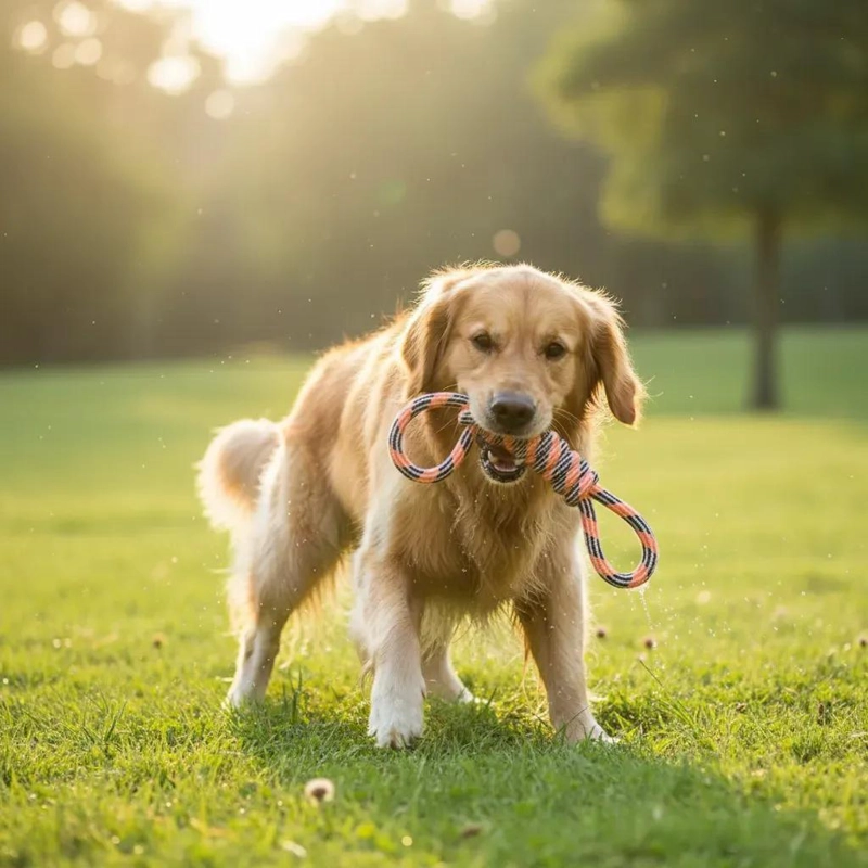 MORDEDOR DE CUERDA RESISTENTE PARA PERROS DE 36 CM - 3