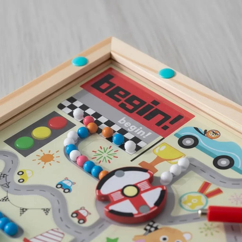 LABERINTO MAGNE TICO DE MADERA PARA NIÑOS Y NIÑAS - 2