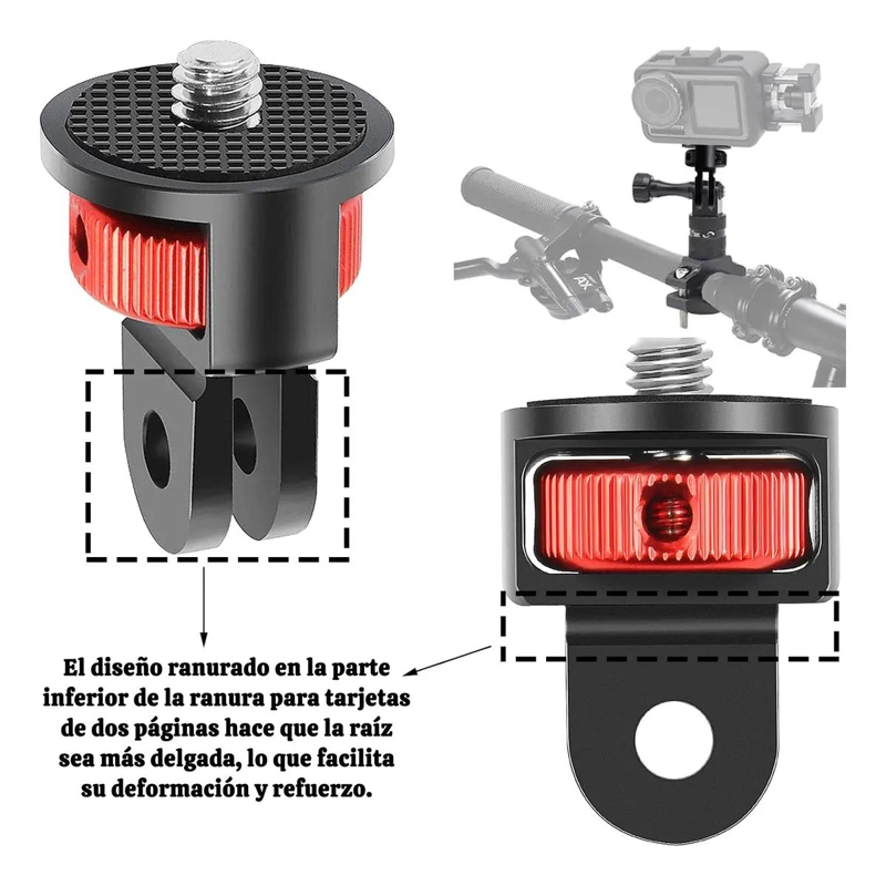 ADAPTADORES GIRATORIOS DE CAMARA 1/4 PARA USO UNIVERSAL - 4