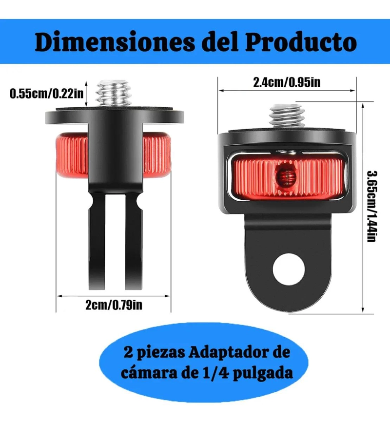 ADAPTADORES GIRATORIOS DE CAMARA 1/4 PARA USO UNIVERSAL - 5