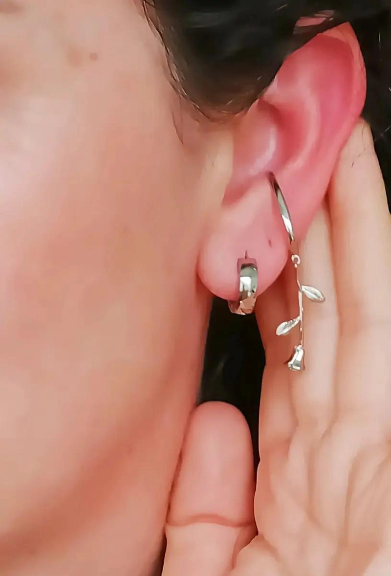 PENDIENTES AROS PUNK BLACK ACERO INOXIDABLE UNISEX - 6