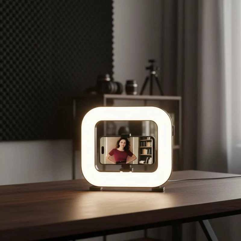 ARO DE LUZ LED PORTATIL RECARGABLE PARA FOTOGRAFIA - 3