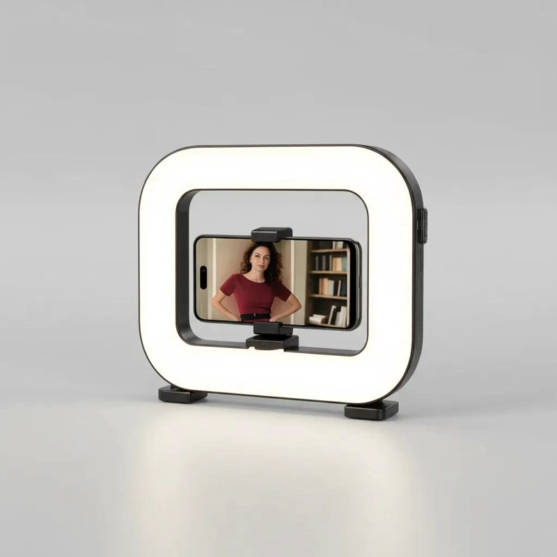 ARO DE LUZ LED PORTATIL RECARGABLE PARA FOTOGRAFIA - 6
