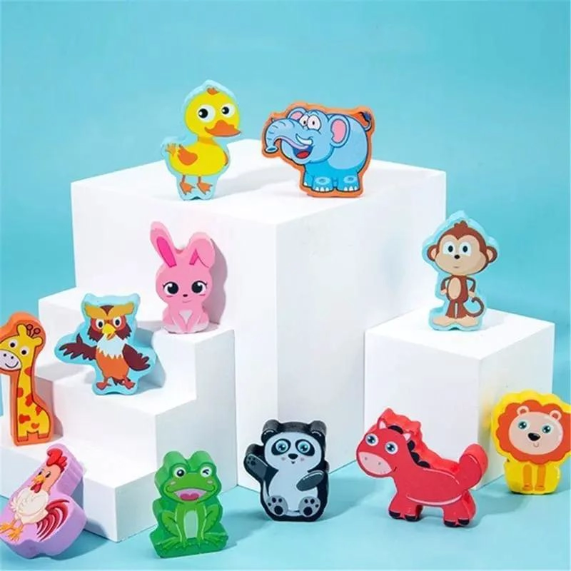 JUGUETE EDUCATIVO DE MADERA CON FORMAS GEOME TRICAS PARA NIÑOS - 3