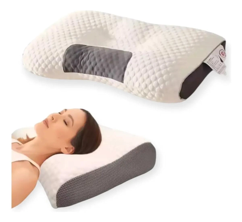 ALMOHADA ERGONOMICA SOPORTE CERVICAL PARA SUEÑO REPARADOR - 1