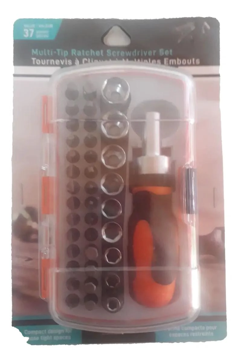 PACK DE 37 DESTORNILLADORES INTERCAMBIABLES - 1