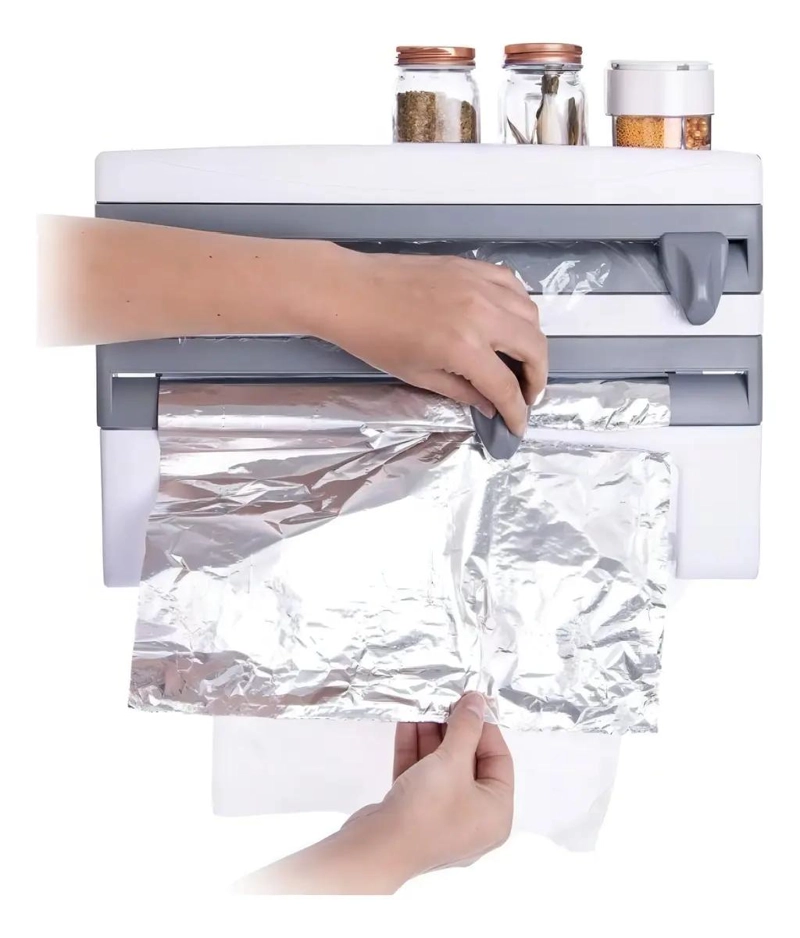 DISPENSADOR DE TOALLAS MULTIFUNCIONAL PARA COCINA 4 EN 1 - 2