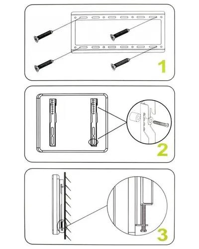 SOPORTE FIJO PARA TV LCD Y LED DE 14 A 42 PULGADAS - 5