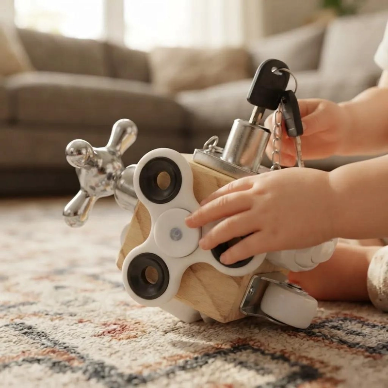 CUBO DIDACTICO MONTESSORI PARA APRENDIZAJE INFANTIL - 7