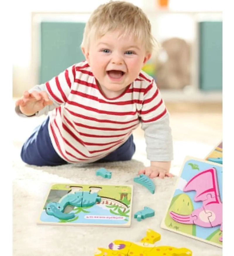 PACK DE 5 PUZZLES DIDACTICOS DE MADERA PARA NIÑOS - 2