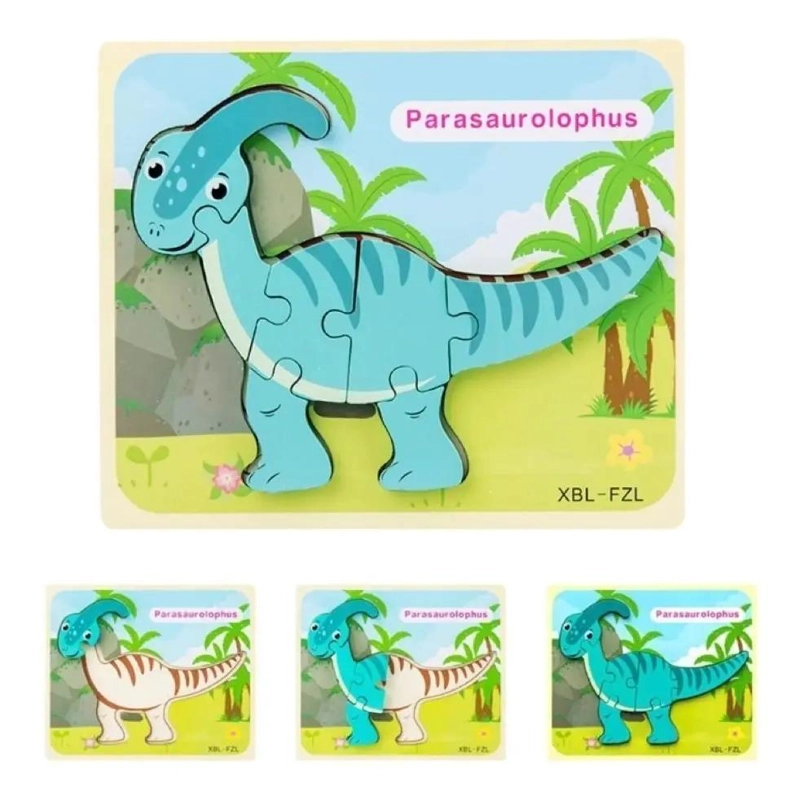 PACK DE 5 PUZZLES DIDACTICOS DE MADERA PARA NIÑOS - 6