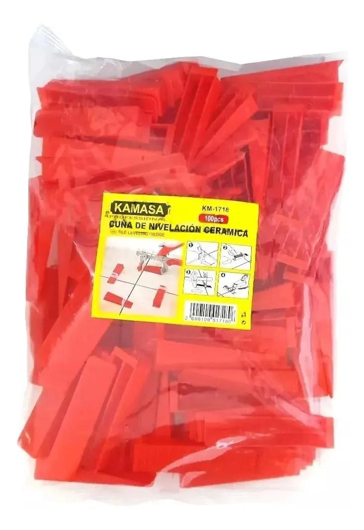 PACK DE 100 CLIPS NIVELADORES REUTILIZABLES - 5
