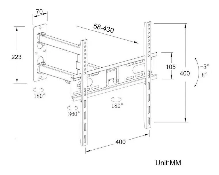 SOPORTE DE PARED PARA TELEVISORES DE 26 A 63 PULGADAS - 5