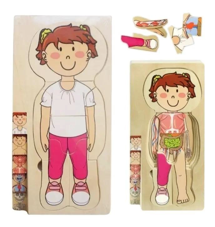 ROMPECABEZAS DE MADERA EDUCATIVO DE 29 PIEZAS PARA NIÑOS - 1