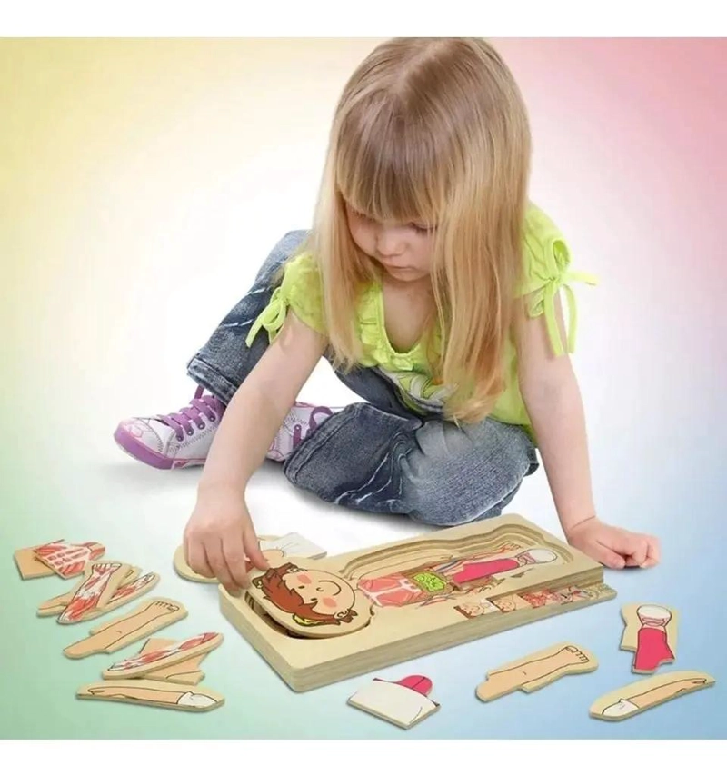 ROMPECABEZAS DE MADERA EDUCATIVO DE 29 PIEZAS PARA NIÑOS - 4
