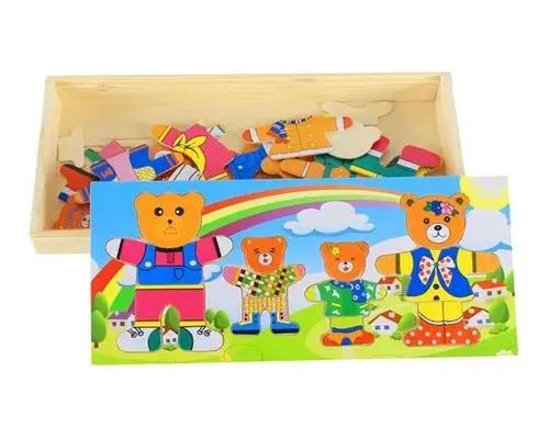 ROMPECABEZAS DE MADERA CON 72 PIEZAS PARA NIÑOS - 1