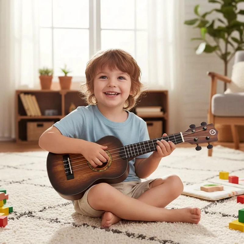UKELELE MUSICAL INFANTIL DE JUGUETE PARA APRENDER A TOCAR - 1
