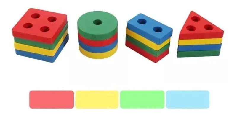 JUGUETE DIDACTICO DE MADERA PARA NIÑOS CON COLORES BRILLANTES - 8