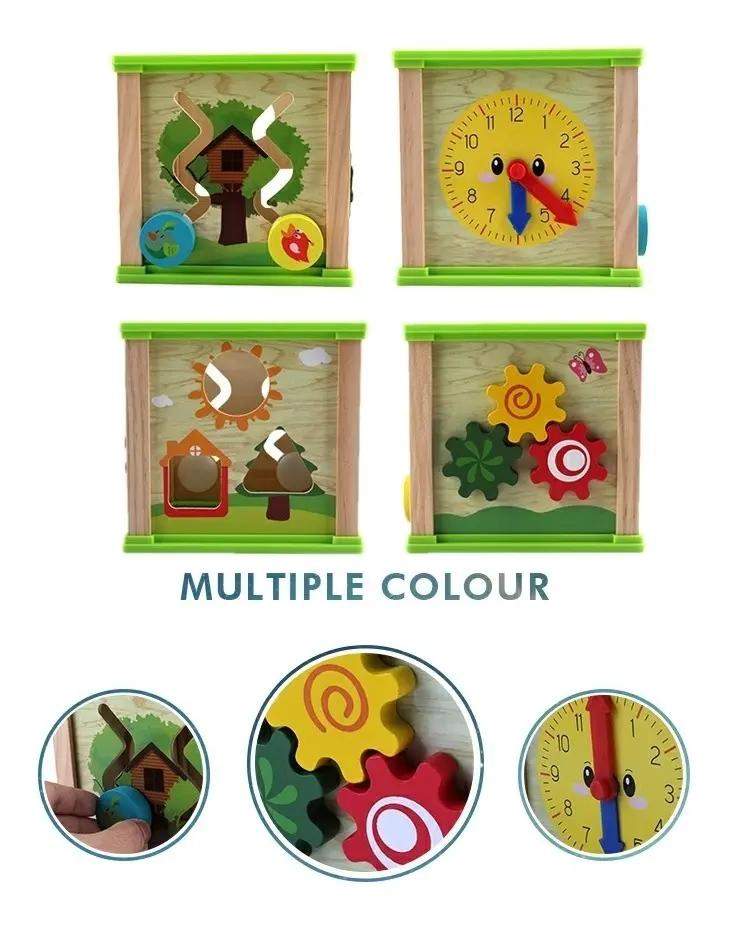 PUZZLE DIDACTICO MULTIFUNCIONAL DE MADERA PARA NIÑOS - 4